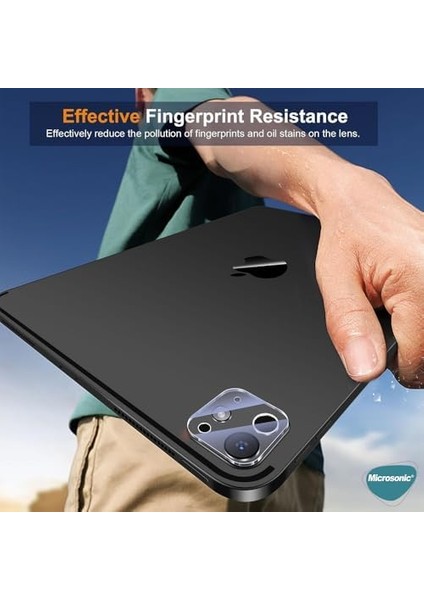 Apple iPad Pro 11 2024 (A2836-A2837) Kamera Lens Koruma Camı [ipad Pro 11 2024 ile Uyumlu Ekran Koruyucu - Şeffaf]