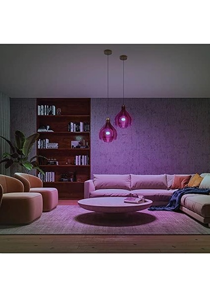 Huewca 9-75W Renkli Akıllı Başlangıç Seti 3'lü Kumandalı E27 Bluetooth Özellikli