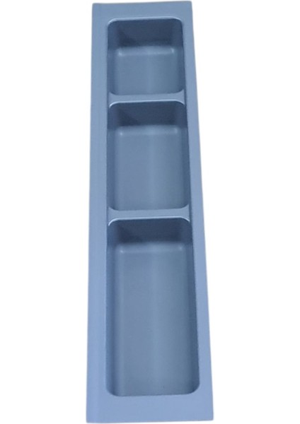 Mutfak Çekmece Içi Kaşıklık Üç Bölmeli Modül 11CM x 48CM Antrasit