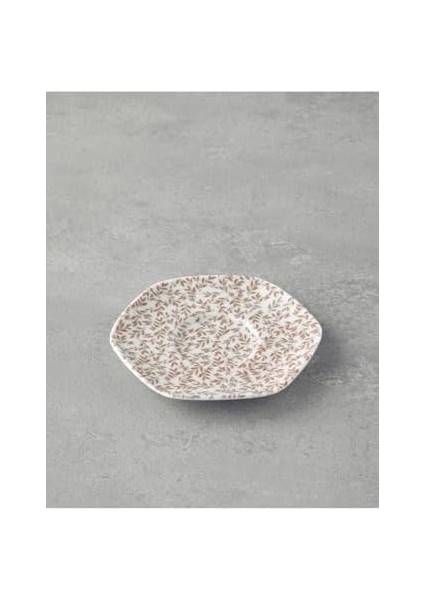 Home Evie Bone Porselen Çay Tabağı 11 cm Turuncu