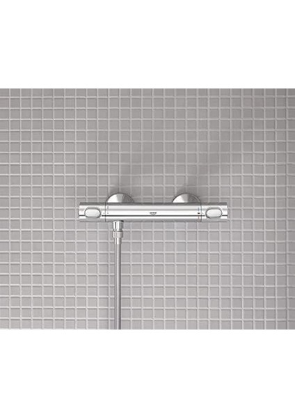 Precision Flow Termostatik Duş Bataryası, Su Tasarruflu, Krom, 34840000