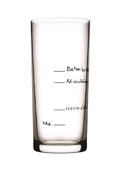 Içelim Güzelleşelim Rakı Bardağı, 205 Ml, 6 Parça