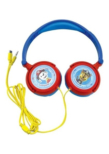 Paw Patrol Chase Marshall Stereo Kulaklık, Sınırlı Ses Gücü, Katlanabilir ve Ayarlanabilir, Mavi/kırmızı, HP015PA