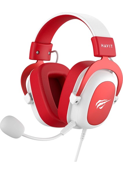 Kulaklık Havit HV-H2002D Kırmızı, Oyuncu, Mikrofonlu 53 mm Hoparlör, 3,5 mm Fiş: Xbox One ve Ps4 ile Uyumlu, Havıt, HV-H2002D Renk Kırmızı ve Beyaz, Kablolu, Tek Boyut