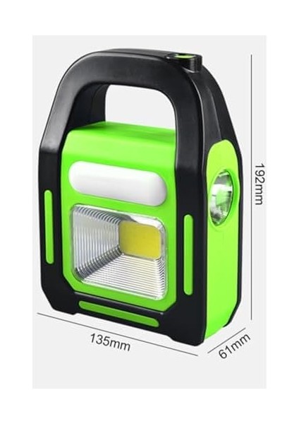 LED Solar Işıldak Fener Güneş Enerjili ve USB Şarj Kamp Lambası
