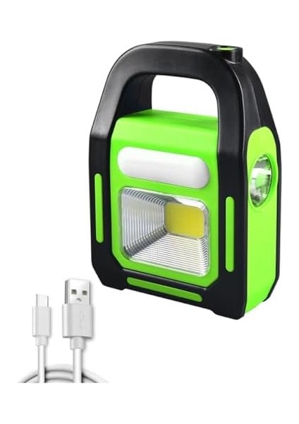 LED Solar Işıldak Fener Güneş Enerjili ve USB Şarj Kamp Lambası