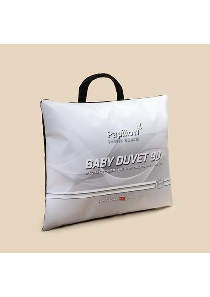Baby Duvet 90 Kaz Tüyü Yastık 35 * 45 cm -%100 Kaz Tüyü (%90 Gıdık Tüyü +%10 Sırt Tüyü)