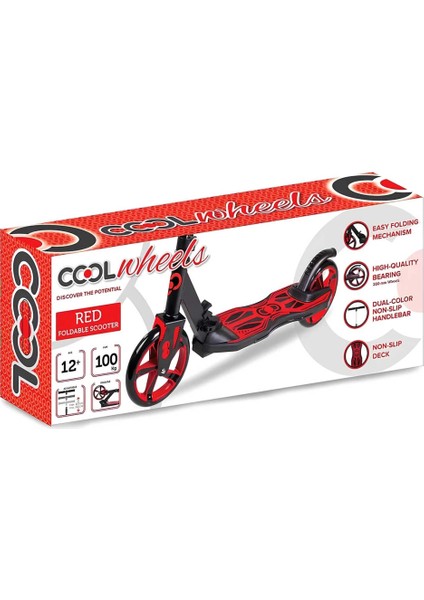 Cool Wheels Scooter Kırmızı.glpzr