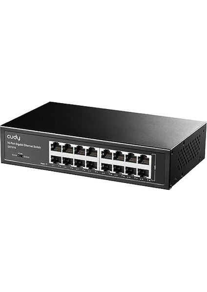GS1016 10/100/1000MBPS 8kmac 16 Port Gigabit Metal Rack Mount Switch
