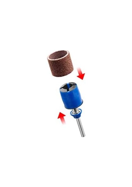 Sc407 Ez Speedclic Zımparalama Mandreni Ve Bandı, 60/120 Kumlu, 13mm, 3'Lü