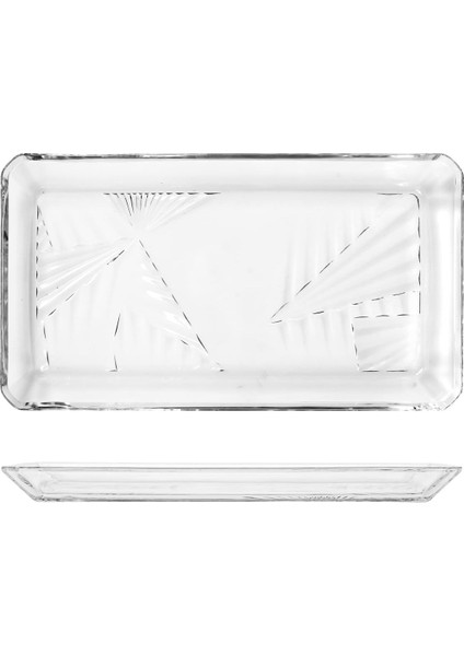 Madlen Dikdörtgen Tatlı Tabağı - 2'li - 22CMX12CM