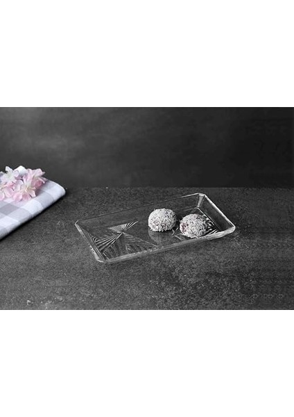 Madlen Dikdörtgen Tatlı Tabağı - 2'li - 22CMX12CM
