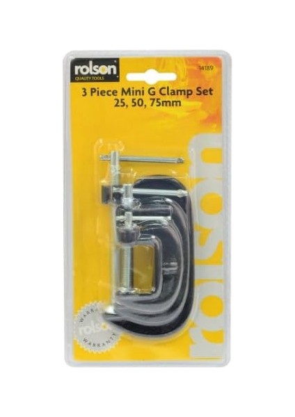 14189 3 Pc G Clamp Set
