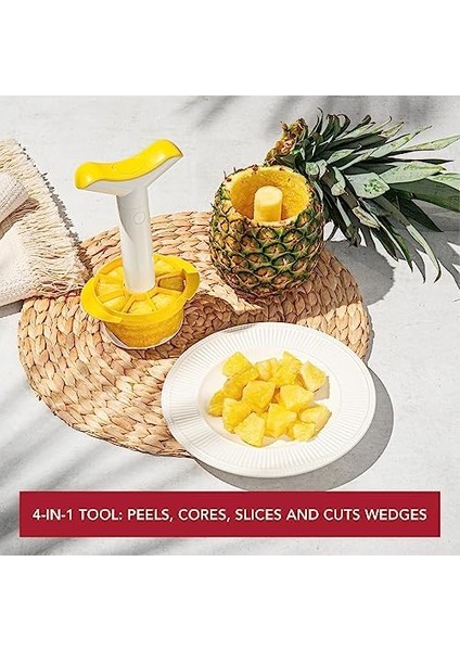 Vin Ananas Dilimleyici Beyaz