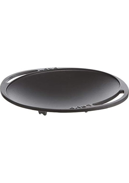 Döküm Kavurma Tavası, Metal Kulplu, 28CM, Siyah