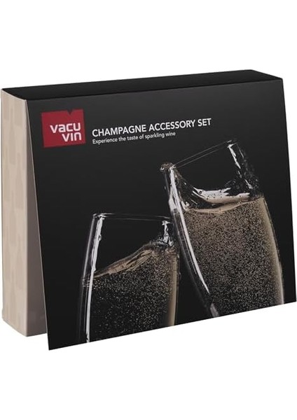 Vin Şampanya Aksesuar Seti 3 Parça - Şampanya Soğutucu, Şampanya Kapağı ve Dökme Ağacı, Şampanya Açacağı fiyatları