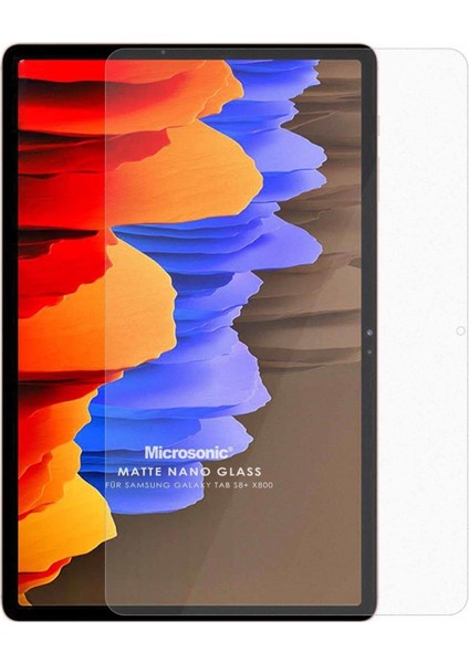 Samsung Galaxy Tab S10 Plus X820 Matte Nano Glass Cam Ekran Koruyucu [galaxy Tab S10 Plus X820 ile Uyumlu Ekran Koruyucu - Şeffaf]