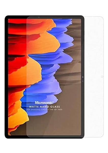 Samsung Galaxy Tab S10 Plus X820 Matte Nano Glass Cam Ekran Koruyucu [galaxy Tab S10 Plus X820 ile Uyumlu Ekran Koruyucu - Şeffaf]