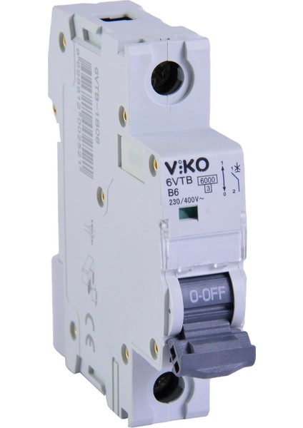 Otomatik Sigorta 6ka B Tipi 1 Kutup 06A