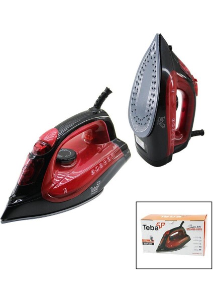 Teba Buharlı Ütü 2200W Seramik Taban Şok BUHAR=180GR - Sürekli BUHAR=40GR