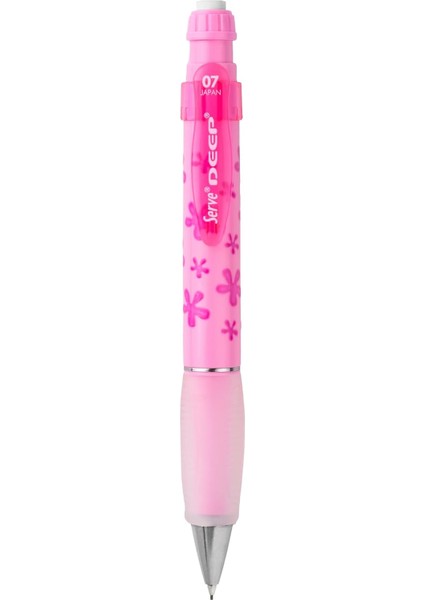 Deep Mekanik Kurşun Klm 07 Mm, Şeker Pembe, Çiçek Deseni