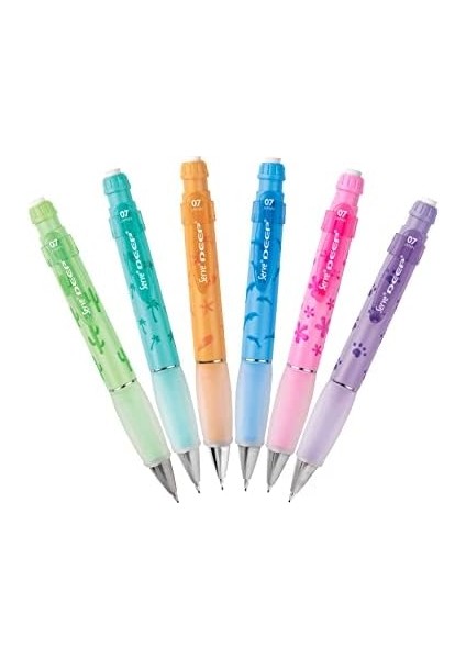 Deep Mekanik Kurşun Klm 07 Mm, Şeker Pembe, Çiçek Deseni