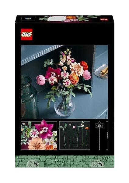 Botanicals 10342 - Yetişkinler Için Gül, Papatya, Peygamber Çiçeği, Okaliptüs, Mürver Çiçeği, Düğün Çiçeği, Orkide, Yıldız Çiçeği ve Çan Çiçeği Içeren Çiçek Yapım Seti, Hediye Fikri (749 Parça)