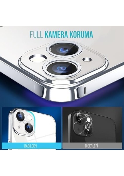 Apple Iphone 13 Kamera Korumalı Şeffaf Silikon Kılıf