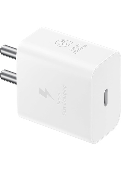 15 Watt USB Type-C Hızlı Şarj Adaptörü, Şarj Cihazı, Beyaz