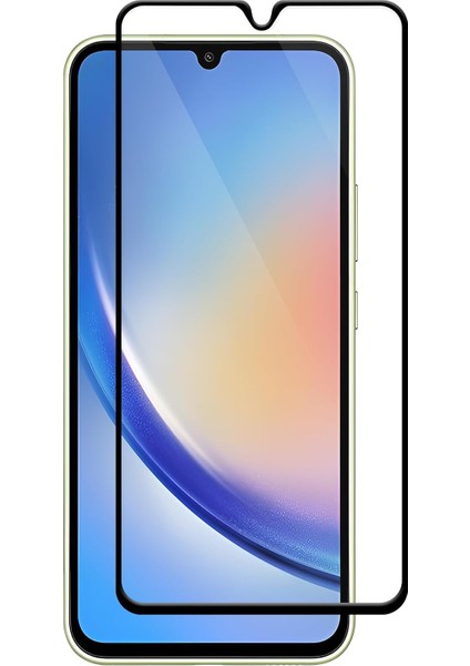 Samsung Galaxy A34 Için Ekstra Güçlü Tam Koruma Sağlayan 9h Sertliğinde Leke ve Parmak Izi Tutmayan Hd Görüntü Sağlayan Premium Ekran Koruyucu Kırılmaz Cam