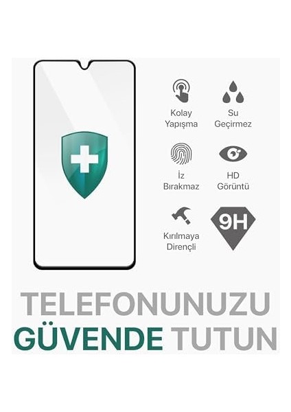 Samsung Galaxy A34 Için Ekstra Güçlü Tam Koruma Sağlayan 9h Sertliğinde Leke ve Parmak Izi Tutmayan Hd Görüntü Sağlayan Premium Ekran Koruyucu Kırılmaz Cam