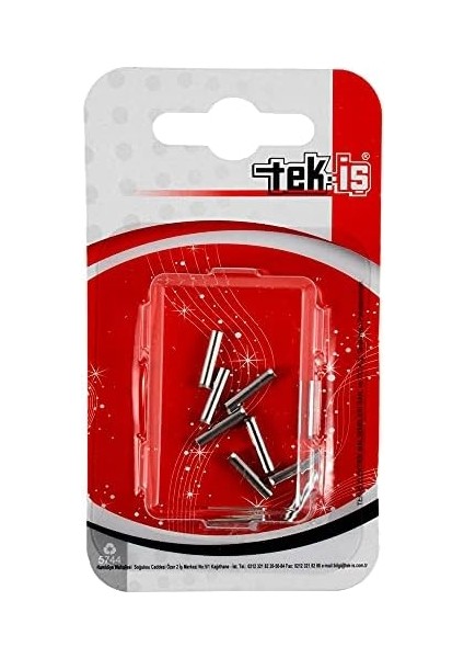Izoleli Kablo Ucu Yk DIN46228 Ky 2.5 12MM 10 Adet, Gümüş/siyah