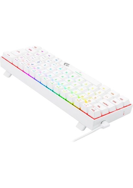 K630W-RGB Dragonborn Blue Switch%60 Tr Q Beyaz Mekanik Kablolu Gaming (Oyuncu) Klavye