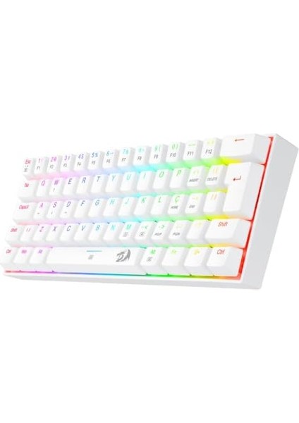K630W-RGB Dragonborn Blue Switch%60 Tr Q Beyaz Mekanik Kablolu Gaming (Oyuncu) Klavye