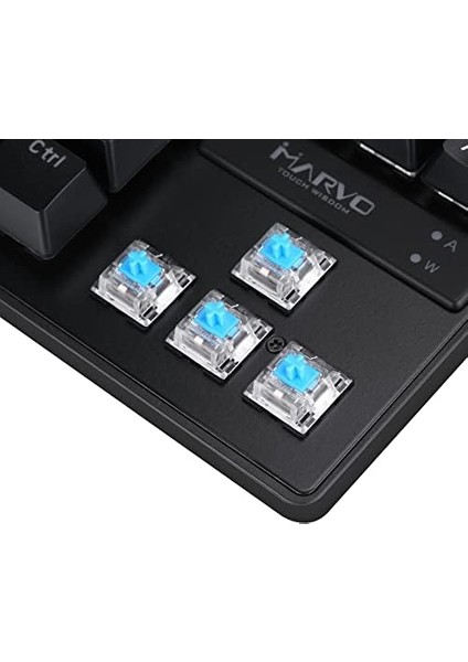 KG901 Tr Wired Jixian Blue Switch Tkl Rainbow Mekanik Gaming Keyboard