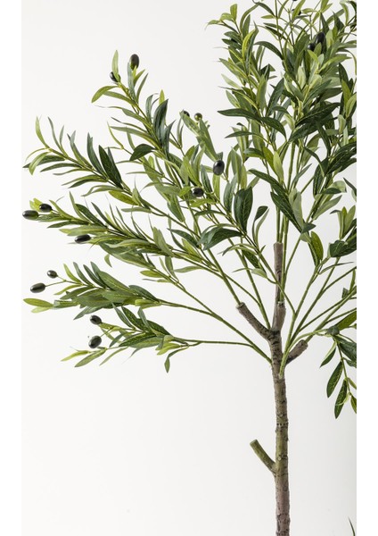 Yapay Zeytin Ağacı 160 cm Kahverengi Gold Metal Saksı fiyatları