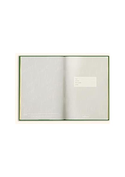 Color Memory Book Keten Hatıra Defteri Altın Kenarlı Anı Albümü Yeşil