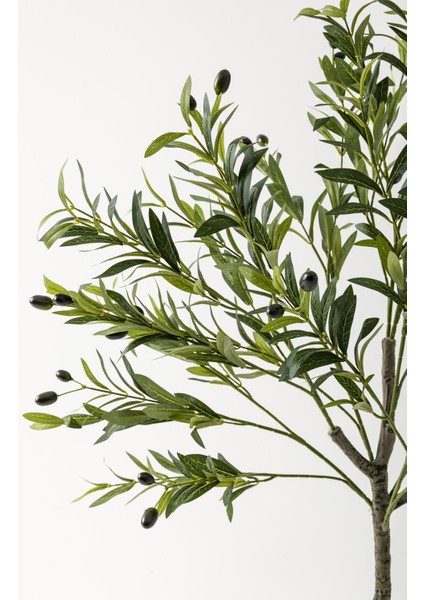 Yapay Zeytin Ağacı 160 cm Siyah Gümüş Metal Saksı fiyatları