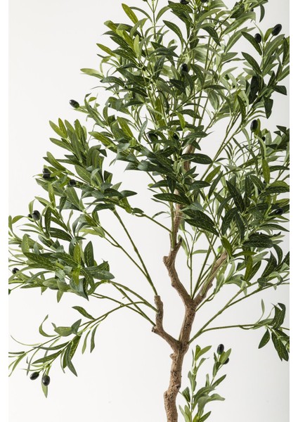 Yapay Zeytin Ağacı 175 cm Kahverengi Gold Metal Saksı fiyatları
