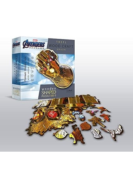 20174 500+5 Parça Ahşap El Sanatları Düzensiz Şekiller 70 Figür Yetişkinler ve 12+ Yaşındaki Çocuklar Için Premium Yapboz Ahşap Kontur Yapbozu: Sonsuzluk Eldiveni, Marvel Yenilmezler, Düz fiyatları
