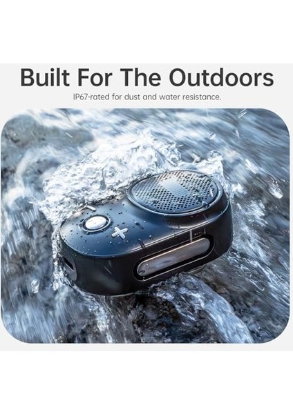 Itour-S Taşınabilir Mini Giyilebilir Bluetooth Hoparlör, Büyük Ses ve Punchy Bas, Klipsli Tasarım, IP67 Su Geçirmez ve Toz Geçirmez, 10 Saat Çalma Süresi, Ev Seyahat Ofis ve Dış Mekan Için