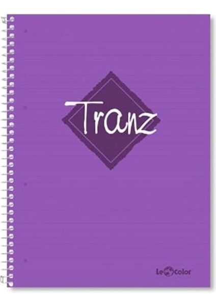 Color A5 Defter Çizgili 200 Syf Mor Tranz