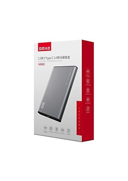 HD002 2.5" Inch USB Type-C 3.0 Sata 3 Harici SSD Harddisk HDD Kutusu