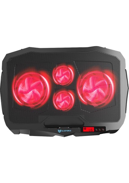 Speeder Sx-15 4 Adet Fanlı 9"-17" Inç Ledli LCD Kontrol Panelli Standlı Notebook Laptop Soğutucu