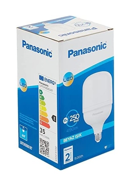 E27 LED Torch Lamba, Beyaz Işık (6500K), 35W, 4190 Lümen