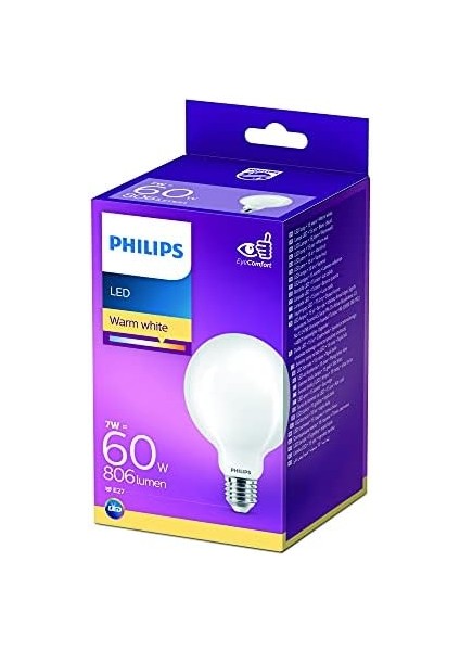 LED Classic 60W G93 E27 Sarı Işık Dim Edilmez LED Ampul