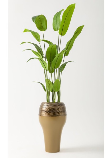 Yapay Starliçe Ağacı 230 cm Kahverengi Eskitme Damla Saksı