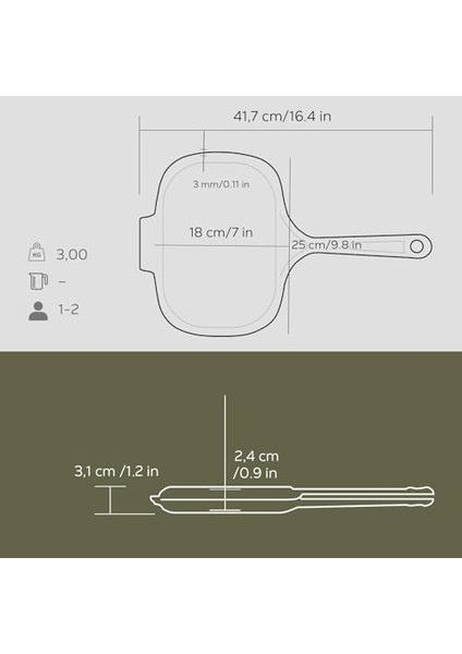 Metal Lv Y Tv 20 Shn R Döküm Yuvarlak Sahan, 20 Cm, Kırmızı