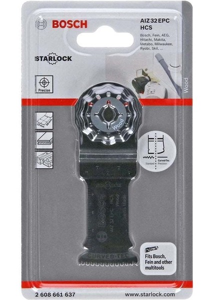 Professional Accessories Pro Tauchsaegeblatt Ahşap Multifunktionswerkzeuge Için Starlock (Aiz 32 Epc)