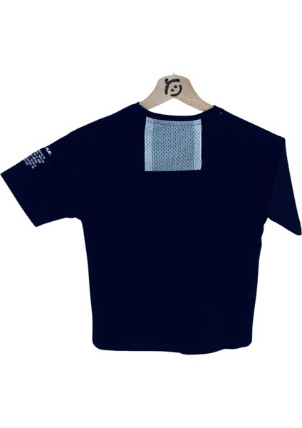 Erkek Çocuk T-Shirt Baskılı Siyah 8-9 Yaş Siyah
